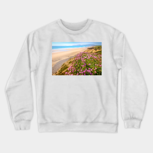 Hells Mouth / Porth Neigwl Crewneck Sweatshirt by geoffshoults